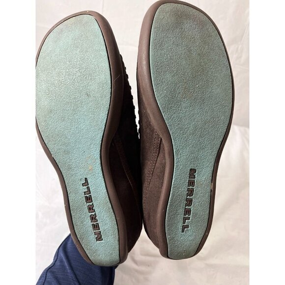 Merrell Women's Wild Senna Espresso  Brown Suede  Moccasin Loafers Size 6 - Picture 7 of 11